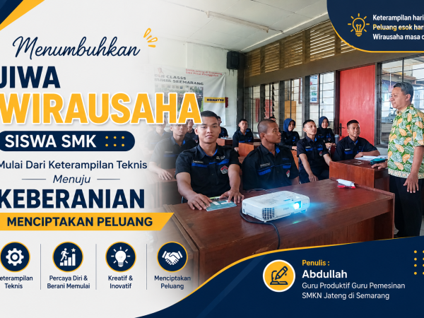 Menumbuhkan Jiwa Wirausaha Siswa SMK Mulai Dari Keterampilan Teknis Menuju Keberanian Menciptakan Peluang