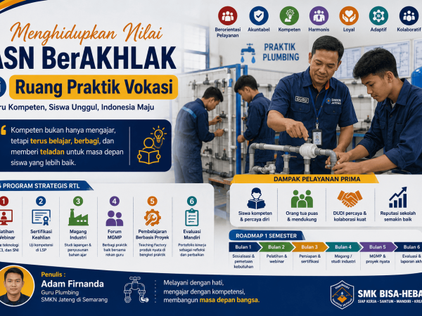 Menghidupkan Nilai ASN BerAKHLAK di Ruang Praktik Vokasi